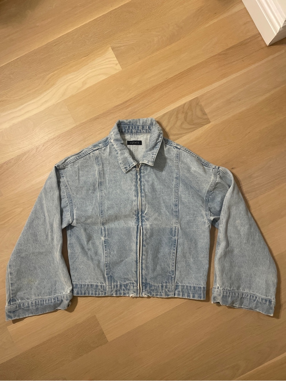 ESTATE Light Blue Denim Zip-Up Jacket
